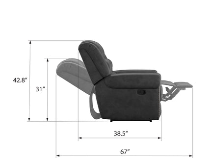 Gliding Recliner - Gray