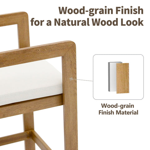 Bar Stool For Gardens And Patio (Set of 2) - Wood