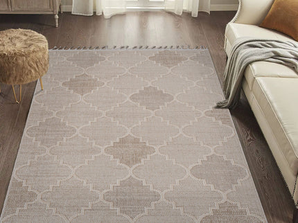 Guros - 8' X 10' Trellis Indoor / Outdoor Area Rug - Cream