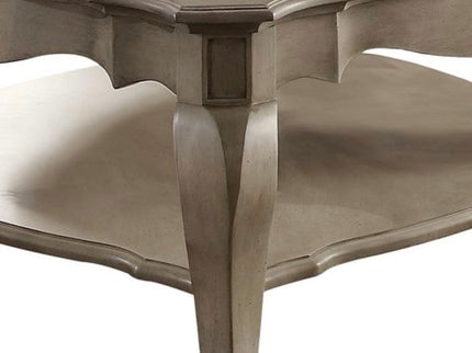 Chelmsford - Clear Glass Coffee Table - Taupe
