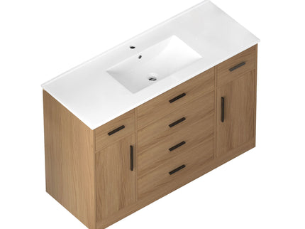 Bathroom Vanity With Abundant Storage 2 Soft Close Doors And 6 Drawers