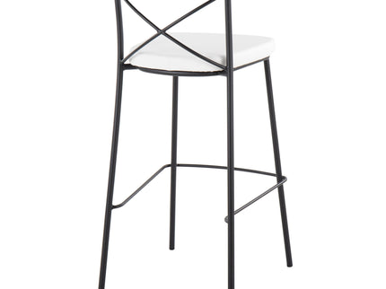 Modern Charlotte - Contemporary Fixed Height Barstool (Set of 2)