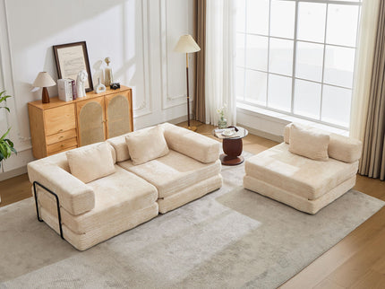 Convertible Floor Sofa Bed, Boneless Modular Sectional Sofa For Living Room