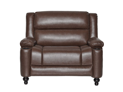 Tufted Design Wide Manual Recliner Chair