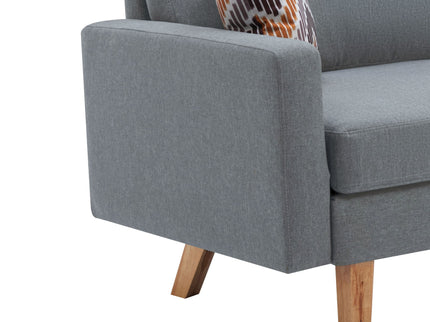 Bahamas - Minimalistic Sofa With 2 Throw Pillows