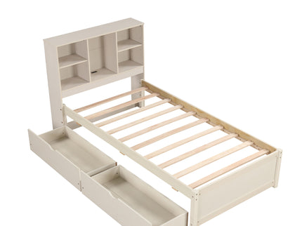 Bed Frame With Built In USB Port And 2 Drawers