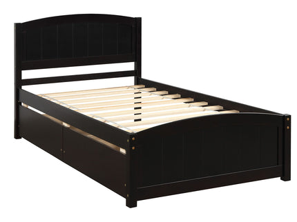 Platform Bed & Headboard, Footboard And Wood Slat Support