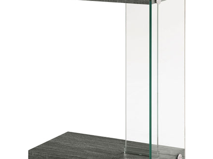 Sampson - C Shaped Side Table - Gray