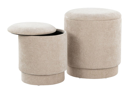 Marla - Upholste Contemporary Ottoman Set