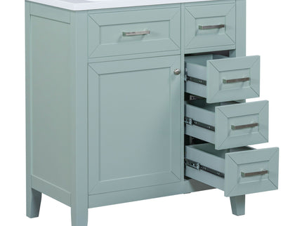 Modern Bathroom Vanity With Sink Combo, 3 Drawers