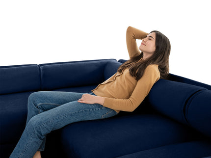 Modern Modular Sectional Sofa With Storag, Contemporary Cylindrical Design