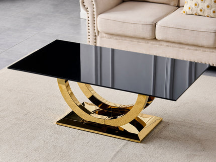 Rectangular Coffee Table With Base