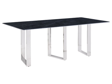 Forster - Rectangular Sintered Stone Dining Table - Gray
