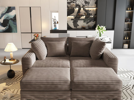 Modern Comfy Upholstered Sofa Cloud Couch & Deep Seat Couches