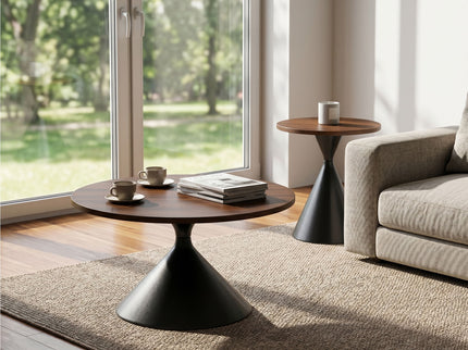 2 Piece Coffee Round Table Set