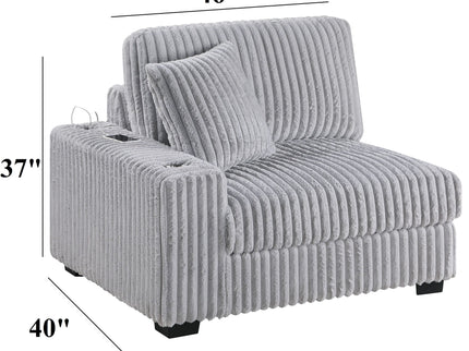 Chair With USB Cup Holder Armrest
