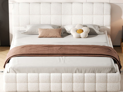 Upholstered Platform Bed With Headboard