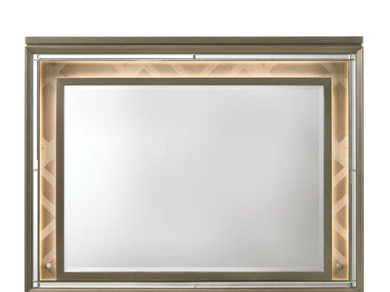 Skylar - Mirror With LED - Champagne