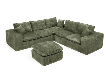 Sectional Sofa With Moveable Ottoman