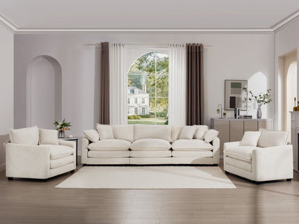 Elegant Oversized Sectional Sofa Set With Deep Seats And Flexible Layout