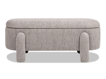 Hugo - Oval Fully Upholstered Storage Bench