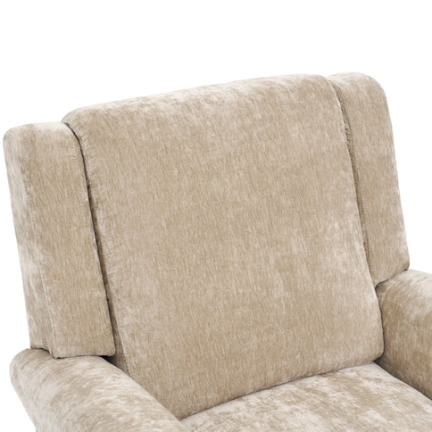 Manual Recliner Chair With Swivel Rocker Function, Dual Recline Angles
