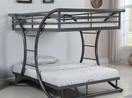 Weston - Bunk Bed Full Over Full - Gunmetal