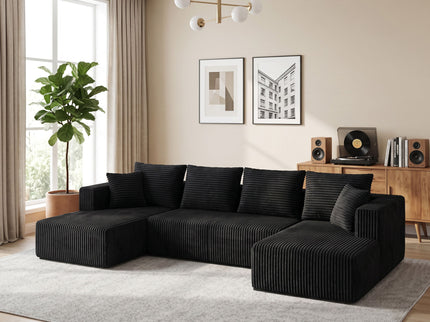 U-Shaped Modular Sectional Sofa With Double Chaise, Oversized Deep Seat For Living Room