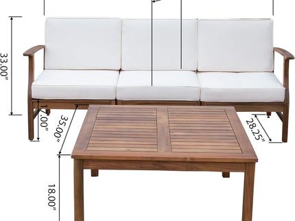 Perla - 3 Seater Sofa And Table Set