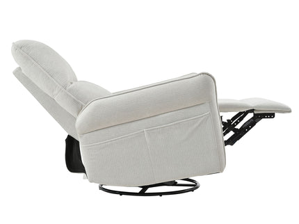 270° Power Swivel Rocker Glider Recliner Chair With USB Ports