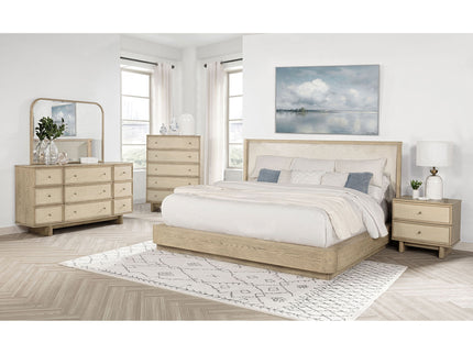 Kimpton - 2 Drawer Nightstand With USB Charging Ports - Beige