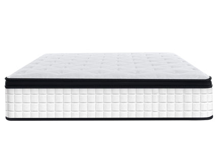 12" Hybrid Mattress Individual Pocket Spring, 7 Zoned Memory Foam