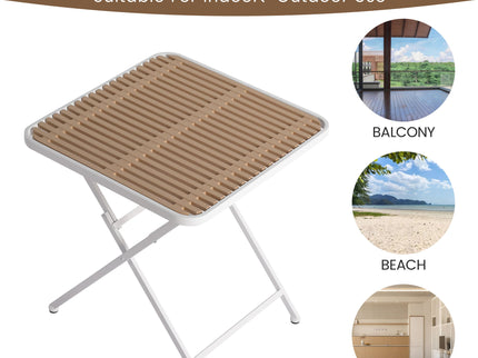 4 Piece Set Of Single Chairs With A Folding Square Table
