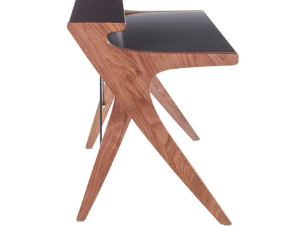 Archer - Contemporary Desk - Walnut / Gray