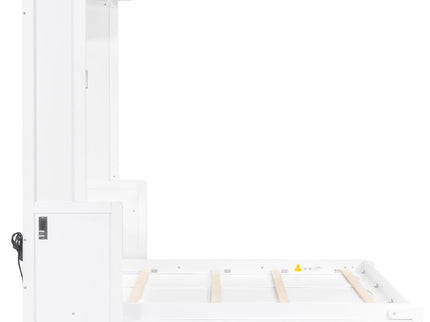 Murphy Bed With Desk, LED Lights & USB Charging Station