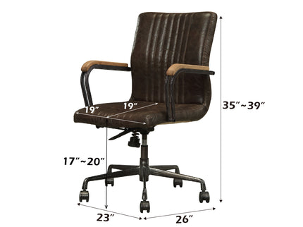 Joslin - Office Chair (Adjustable Height) - Chocolate