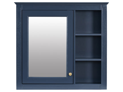 Bathroom Vanity With Medicine Cabinet, Royal Mirror Cabinet, Modern Bathroom Storage Cabinet With 2 Soft Closing Doors And 4 Drawers