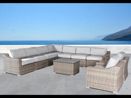 Stylish Sofa Seating Group With Cushions Perfect For Outdoor Gatherings