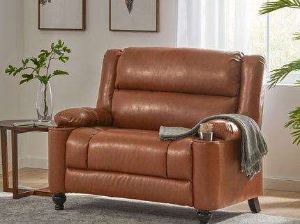 Tufted Design Wide Manual Recliner Chair