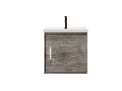 Floating Bathroom Vanity Combo, Wall Mounted Cabinet With Sink & Soft Close Doors For Small Bathrooms