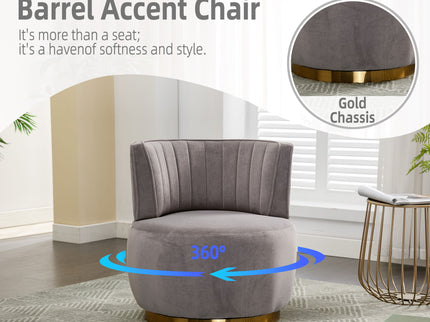 360 Degree Swivel Cuddle Barrel Accent Sofa Chair
