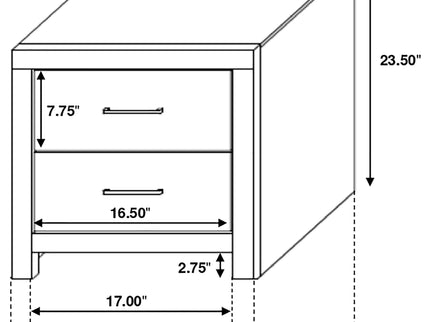 Geary - 4 Piece King Panel Bedroom Set With 2 Nightstands And Dresser - White
