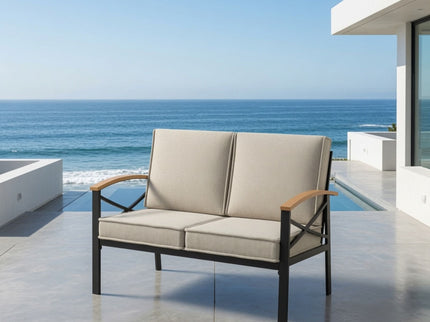Outdoor Loveseat With Washable Cushions