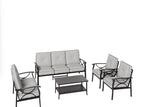 Gray / 5 Pc. Sofa, Loveseat, 2 Chairs, Coffee Table
