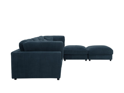 Upholstered Modular Sectional & Custom Configuration And Toss Pillows