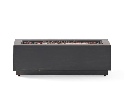 Modern Rectangular Iron Fire Pit 50, 000 Btu