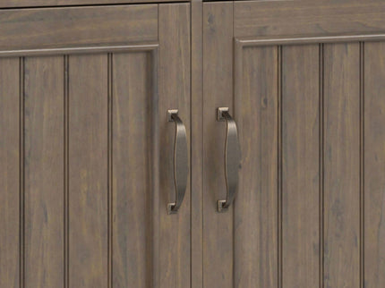 Lev - Wide Storage Cabinet - Smoky Brown