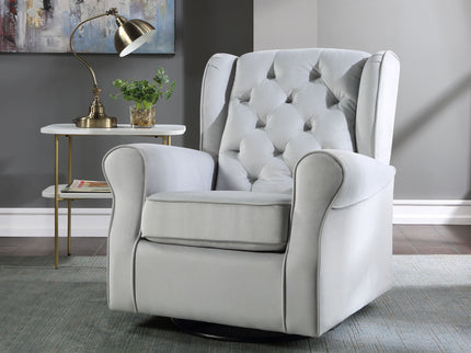 Glider Chair With Swivel - Gray
