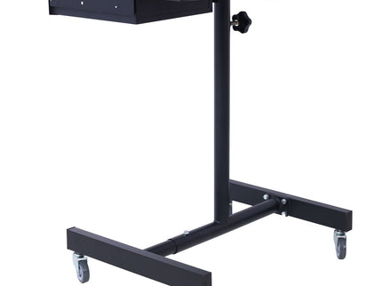 Adjustable Tear Down Work Table With Drawer For Garages, Repair Shops, And Diy, Portable, (4) 2.5" Swivel Casters, 220 Pound Capacity, Rubber Corners, Heavy Duty Steel
