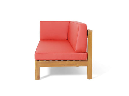 Brava - X Back Corner Bench With Coffee Table